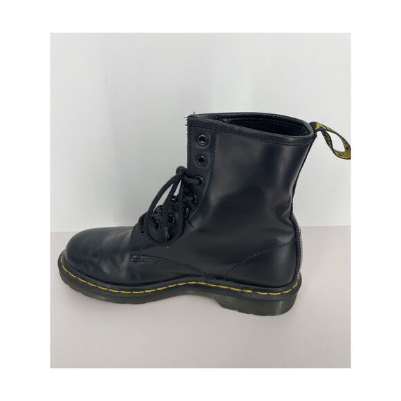 Dr. Martens 1460W Black Smooth Combat Boots Size 8 - Picture 5 of 11
